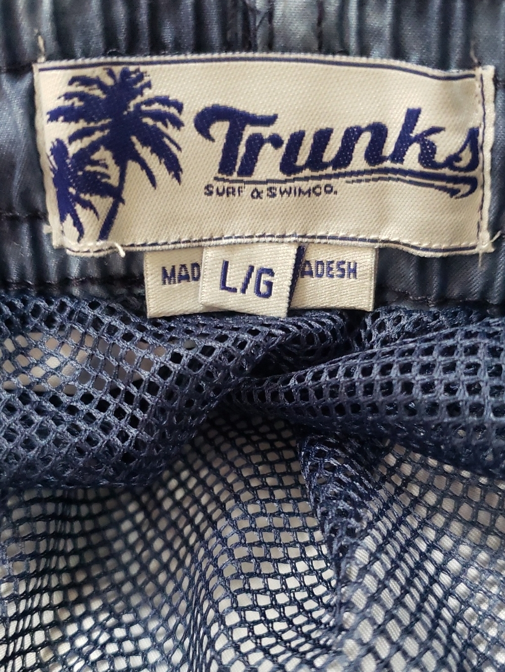Trunks Blue Marble Tie Dye Sano Short Swim Trunks, Large - Picture 7 of 8